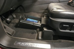 Ford Police Interceptor Underseat Drawer - Front - Tuffy Products - Standard Key - Black - `11-`24